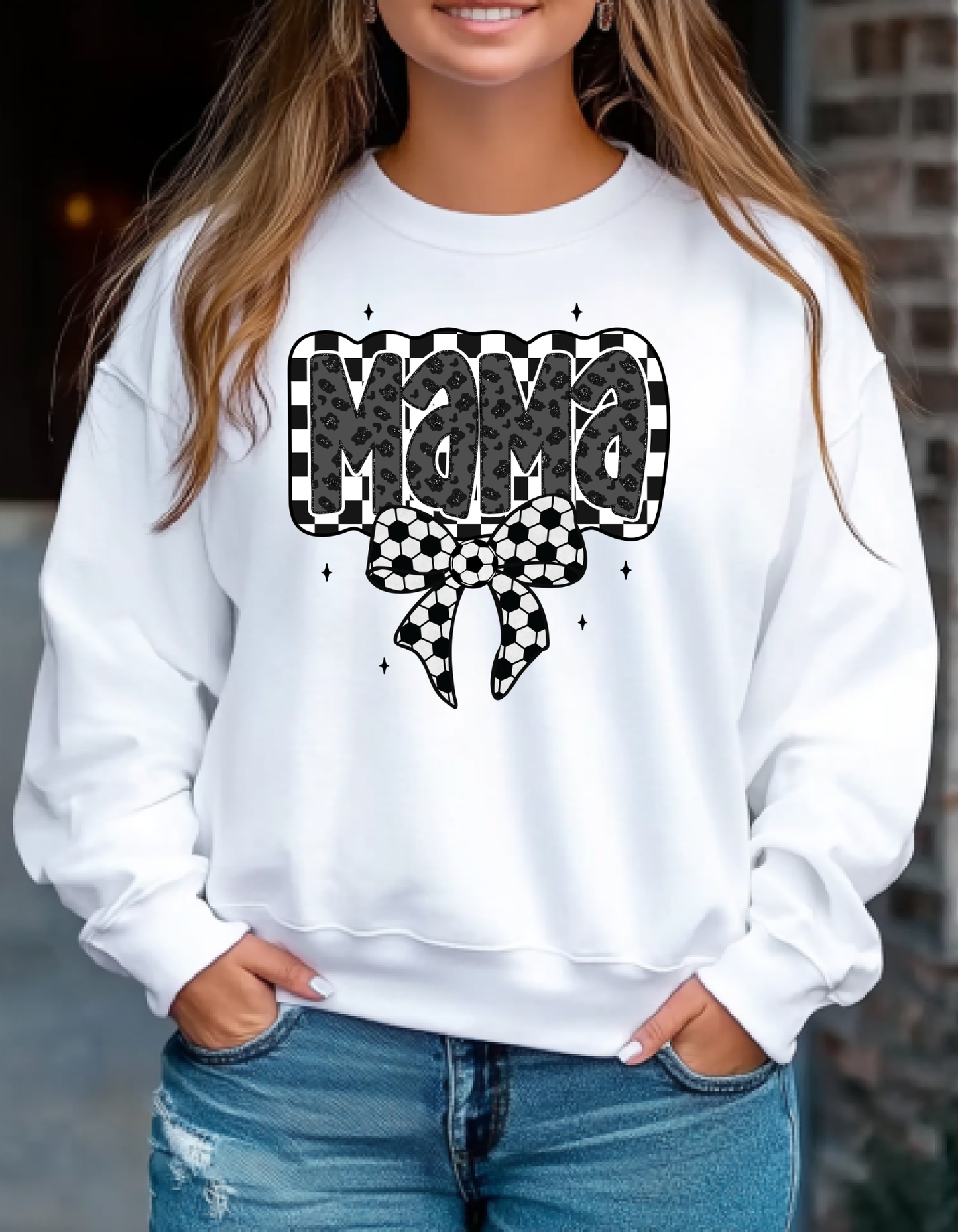 Soccer Mama Bow - T-Shirt/Sweatshirt