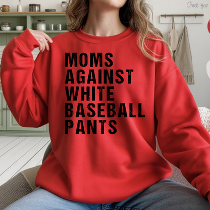 Moms Against White Baseball Pants - T-shirt/Sweatshirt